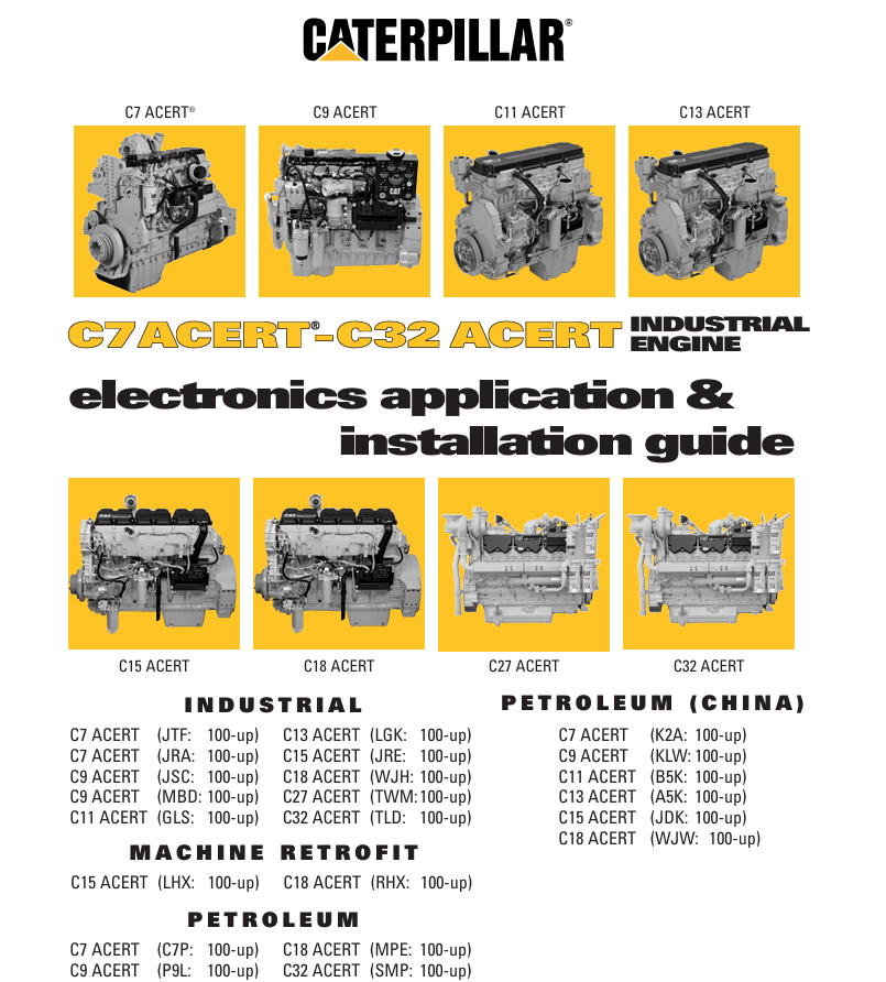 Caterpillar guía electrónica para cat ACERT — Diagramas Eléctricos