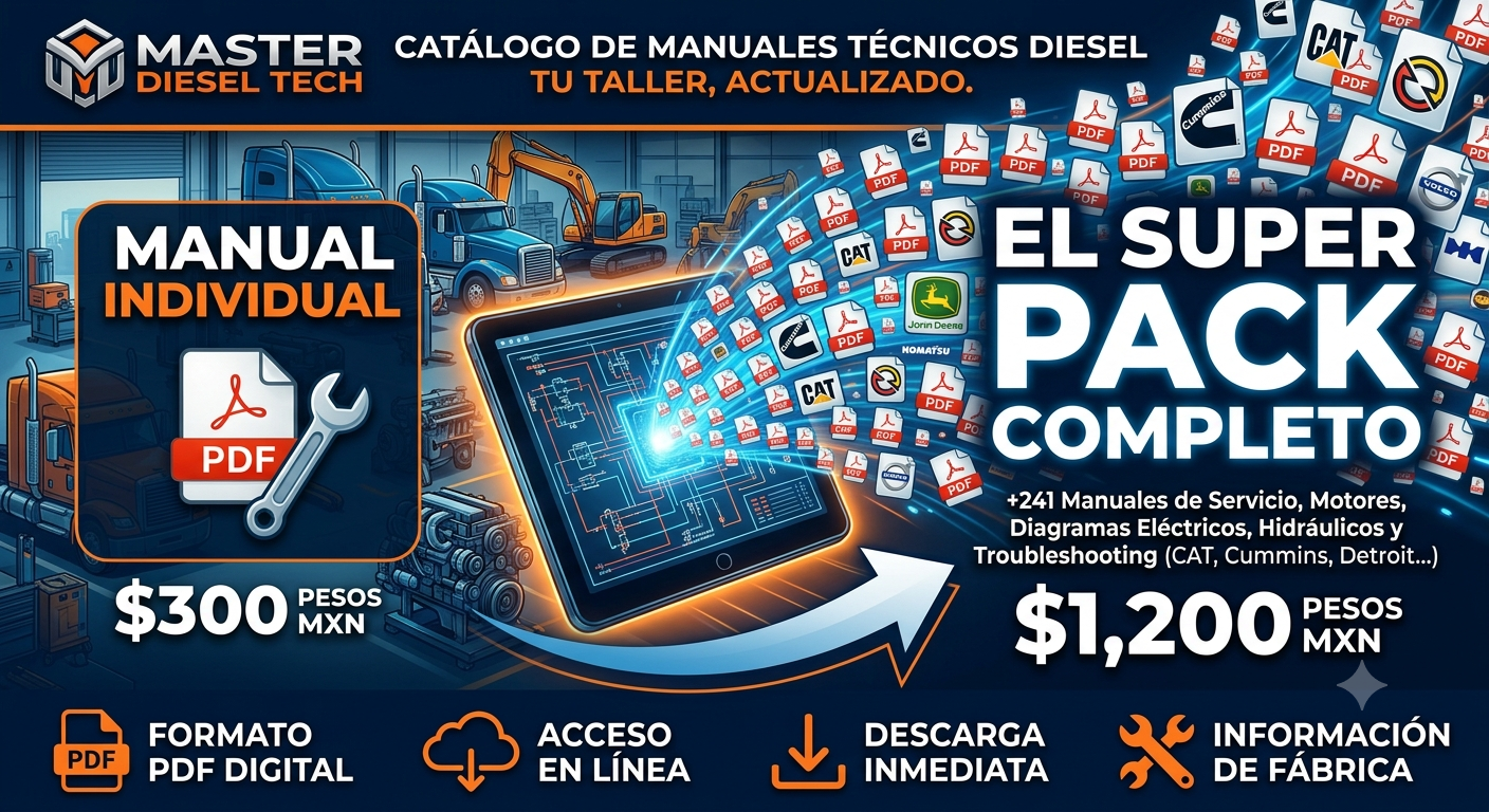 SUPER PACK — Los 200 Manuales Diesel Completos (Todas las Marcas)